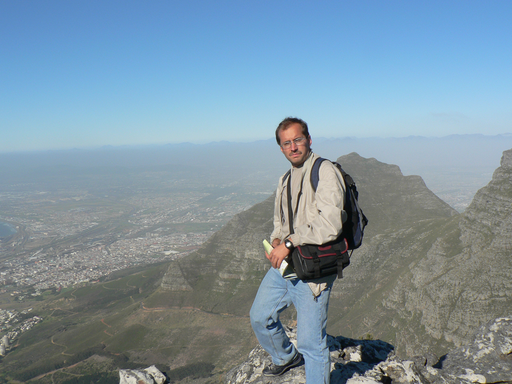 И.Гангнус на вершине Столовой горы (Кейптаун, Южная Афр