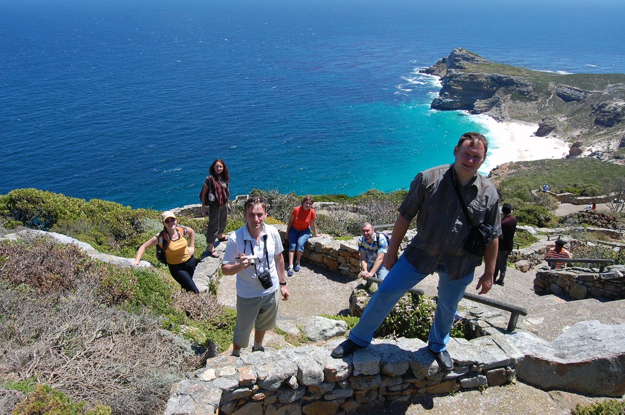 Наша группа у Кейп-Пойнта
