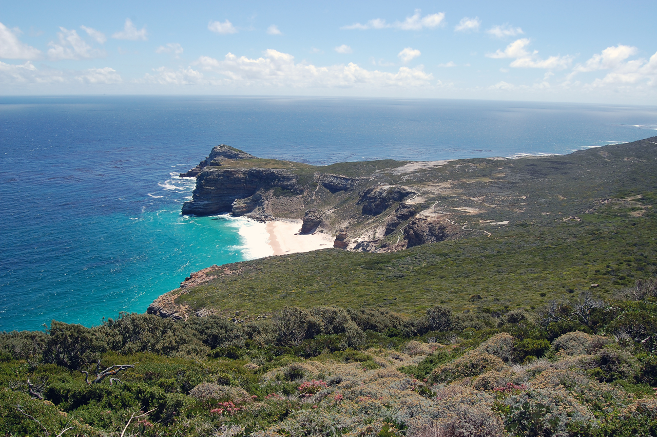 Вид на мыс Доброй надежды и пляж Диас Бич